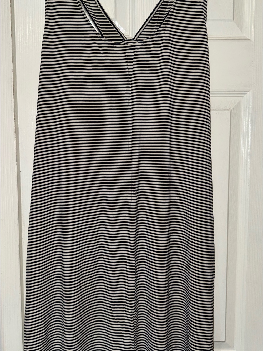 SOMA Cool Nights XL Striped Black and White Nightgown
